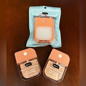BPure Peach Scented Hand Sanitizers x2 with 1 Silicone Case